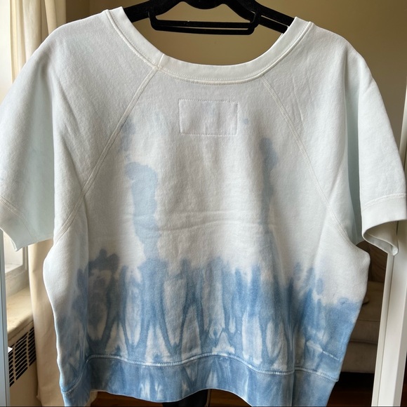 NWT nili lotan ciara sweatshirt sky blue white tie dye size M C8 - Picture 5 of 8